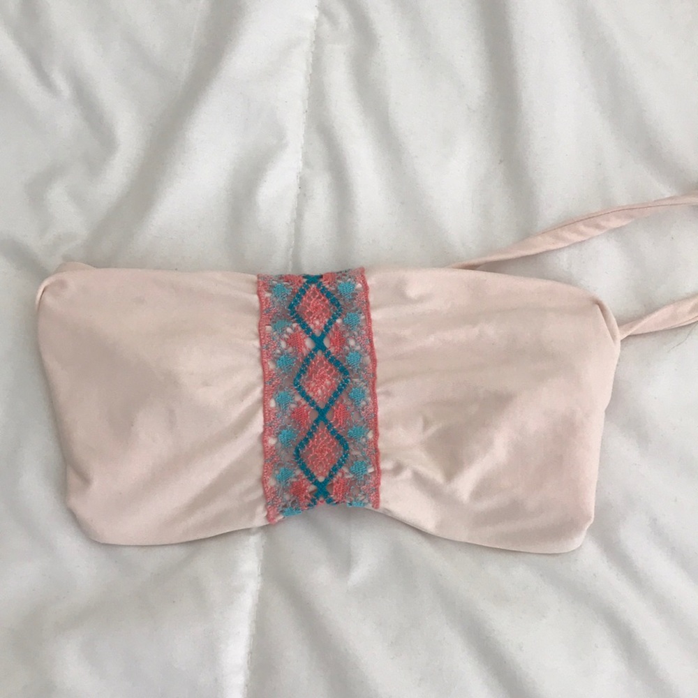 Bandeau Bikini Top with tied back
